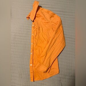 Ann Taylor Orange Button Down Shirt